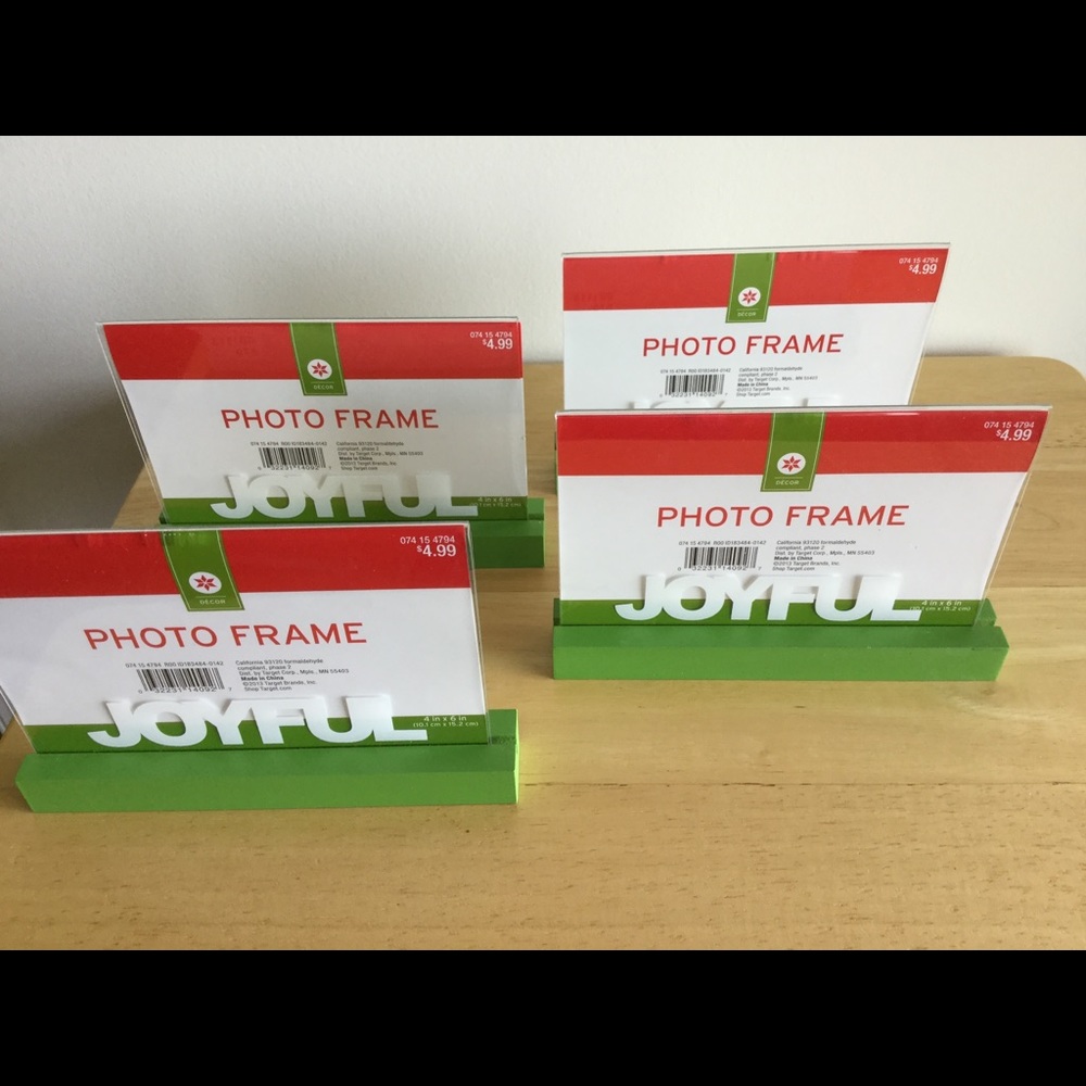 Holiday Photo Frames - Set of 4
